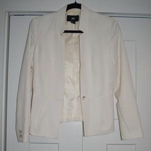 White H&M blazer Size 4